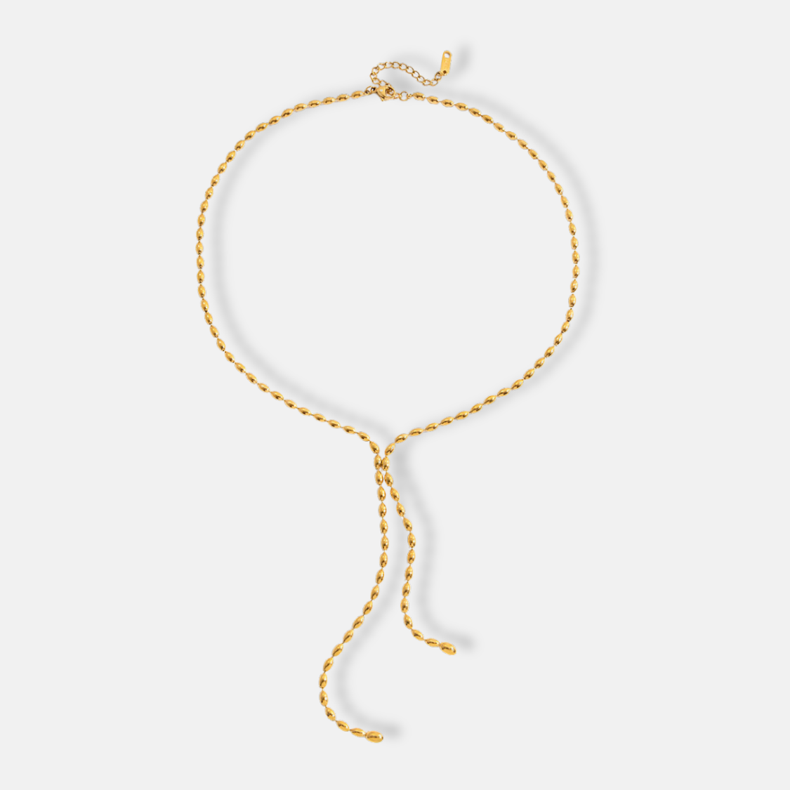 18K Gold Plated Lariat Necklace