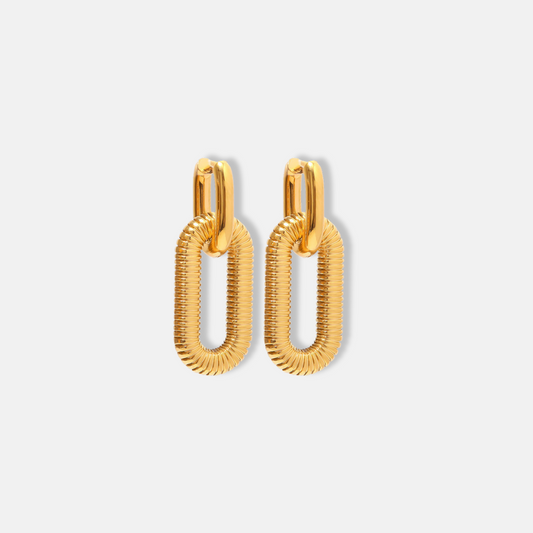 Urban Link Earrings 18K Gold Plated