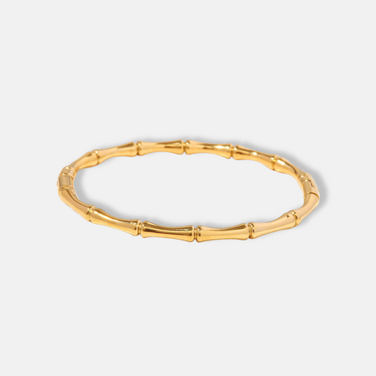 Bamboo Bangle 18K Gold Plated