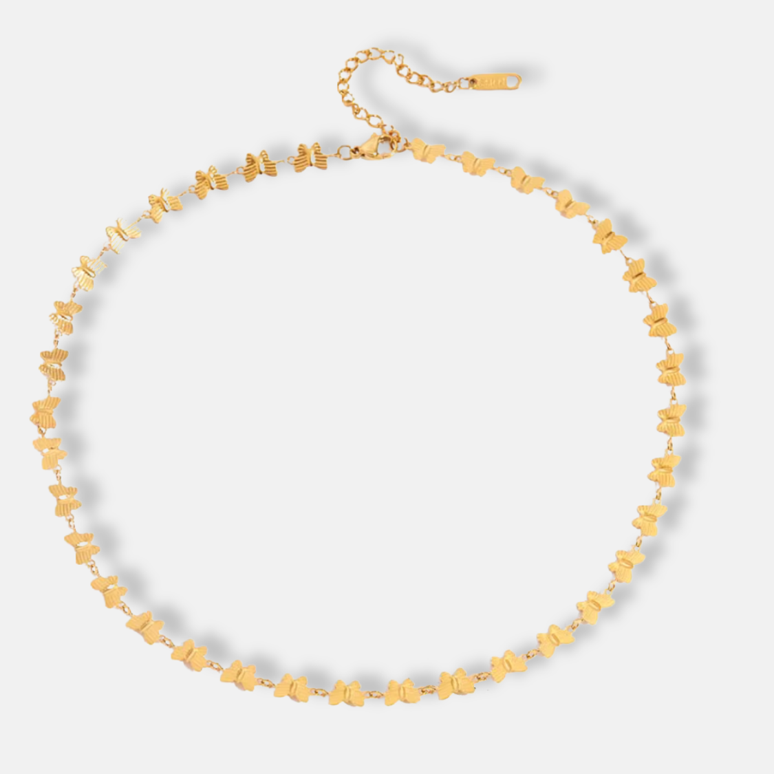 Butterfly Chain Necklace 18K Gold Plated