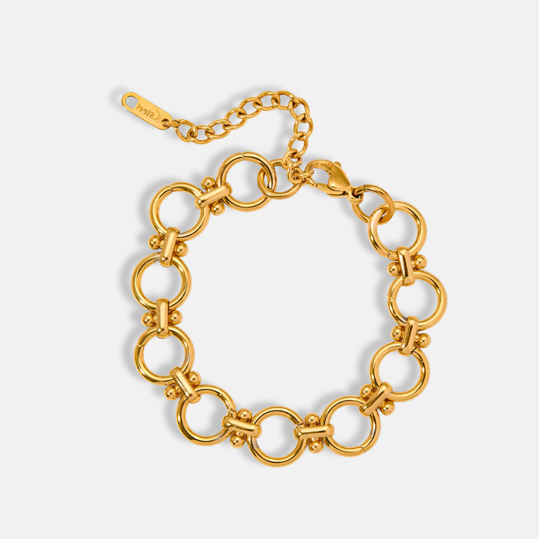 Bold Link Bracelet 18K Gold Plated