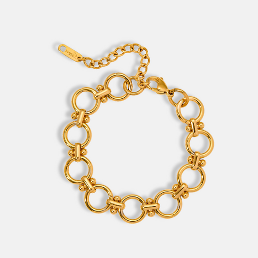 Bold Link Bracelet 18K Gold Plated